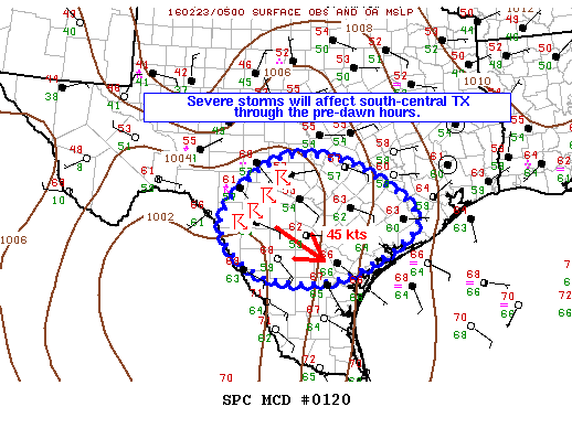 NOAA Storm Prediction Center Mesoscale Discussion 120