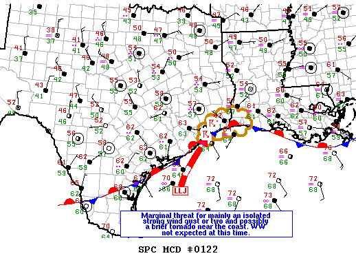 NOAA Storm Prediction Center Mesoscale Discussion 122