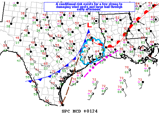 NOAA Storm Prediction Center Mesoscale Discussion 124