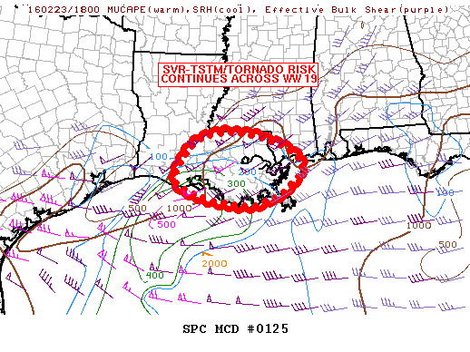 NOAA Storm Prediction Center Mesoscale Discussion 125