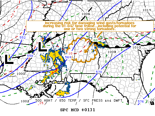 NOAA Storm Prediction Center Mesoscale Discussion 131