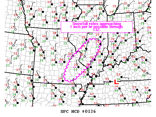 NOAA Storm Prediction Center Mesoscale Discussion 136