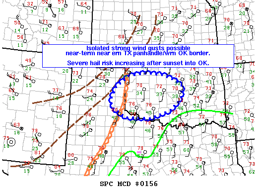 NOAA Storm Prediction Center Mesoscale Discussion 156