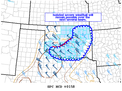 NOAA Storm Prediction Center Mesoscale Discussion 158