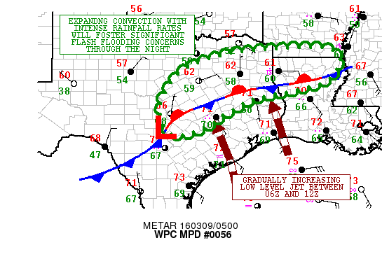 Weather Prediction Center: Mesoscale Precipitation Discussion #0056