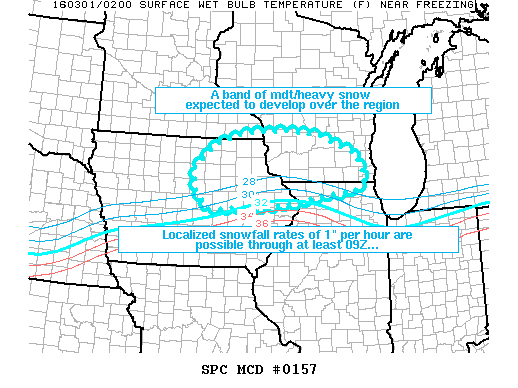 NOAA Storm Prediction Center Mesoscale Discussion 157