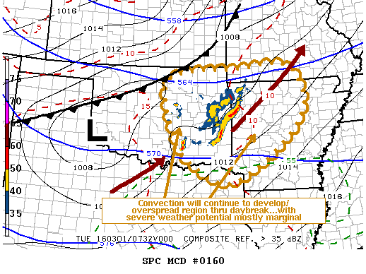 NOAA Storm Prediction Center Mesoscale Discussion 160