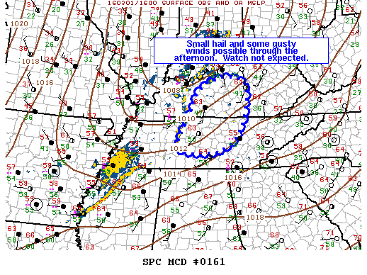 NOAA Storm Prediction Center Mesoscale Discussion 161