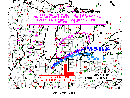 NOAA Storm Prediction Center Mesoscale Discussion 163