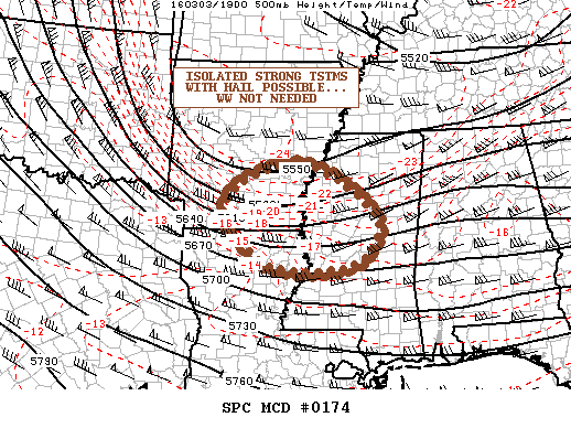 NOAA Storm Prediction Center Mesoscale Discussion 174