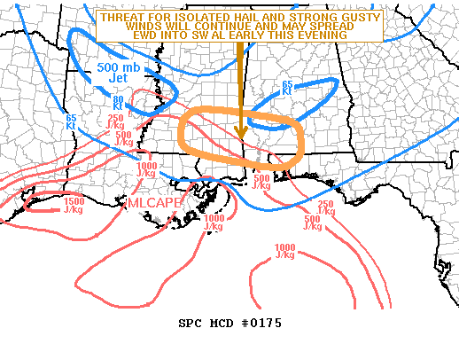 NOAA Storm Prediction Center Mesoscale Discussion 175