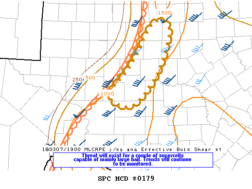 NOAA Storm Prediction Center Mesoscale Discussion 179