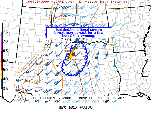 NOAA Storm Prediction Center Mesoscale Discussion 180