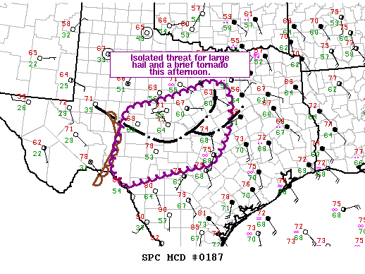 NOAA Storm Prediction Center Mesoscale Discussion 187