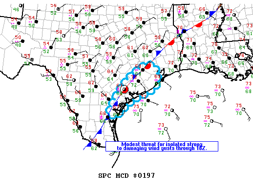 NOAA Storm Prediction Center Mesoscale Discussion 197