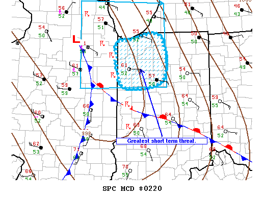 NOAA Storm Prediction Center Mesoscale Discussion 220