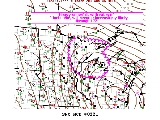 NOAA Storm Prediction Center Mesoscale Discussion 221