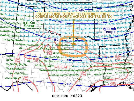 NOAA Storm Prediction Center Mesoscale Discussion 223