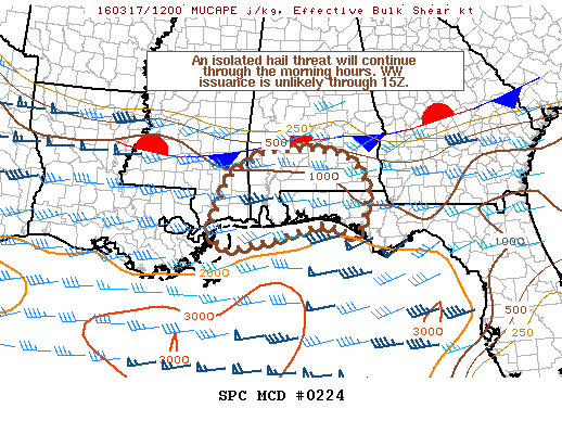 NOAA Storm Prediction Center Mesoscale Discussion 224