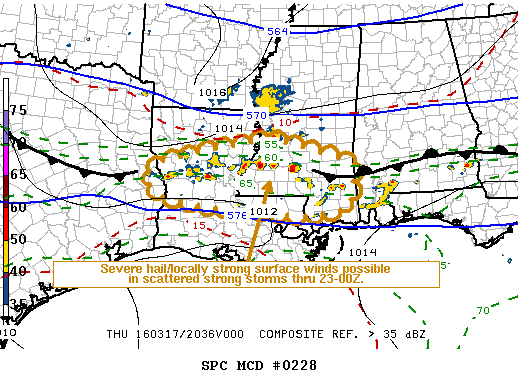 NOAA Storm Prediction Center Mesoscale Discussion 228