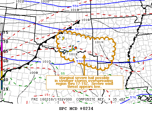 NOAA Storm Prediction Center Mesoscale Discussion 234