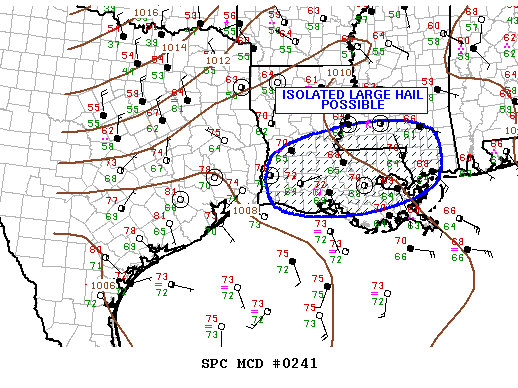 NOAA Storm Prediction Center Mesoscale Discussion 241