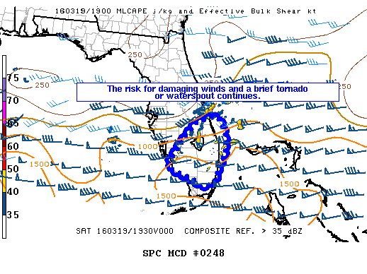NOAA Storm Prediction Center Mesoscale Discussion 248