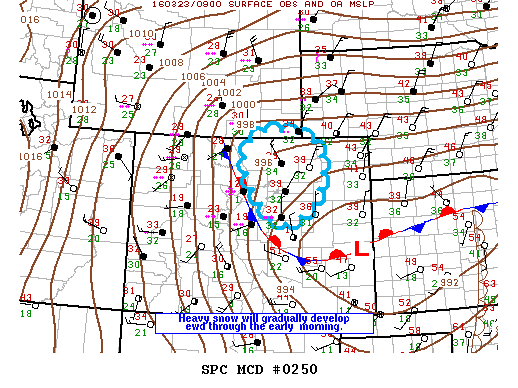NOAA Storm Prediction Center Mesoscale Discussion 250