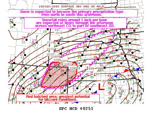 NOAA Storm Prediction Center Mesoscale Discussion 251
