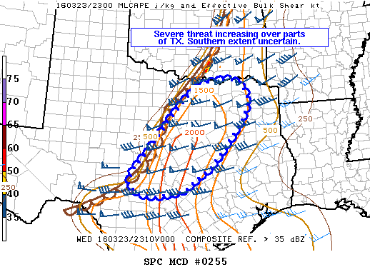 NOAA Storm Prediction Center Mesoscale Discussion 255
