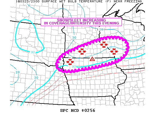 NOAA Storm Prediction Center Mesoscale Discussion 256