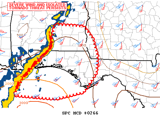 NOAA Storm Prediction Center Mesoscale Discussion 266