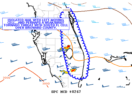 NOAA Storm Prediction Center Mesoscale Discussion 267