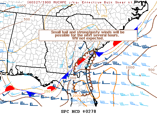 NOAA Storm Prediction Center Mesoscale Discussion 278