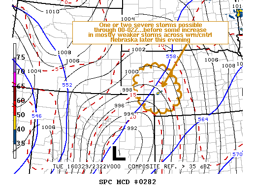 NOAA Storm Prediction Center Mesoscale Discussion 282