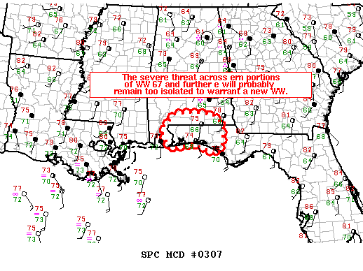 NOAA Storm Prediction Center Mesoscale Discussion 307