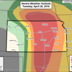 The SPC issues Moderate Risk for Severe Weather Tuesday for Plains