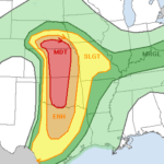 The SPC issued a Moderate Risk for today, Tuesday April 26th, in Plains
