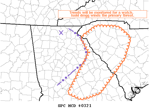 NOAA Storm Prediction Center Mesoscale Discussion 321