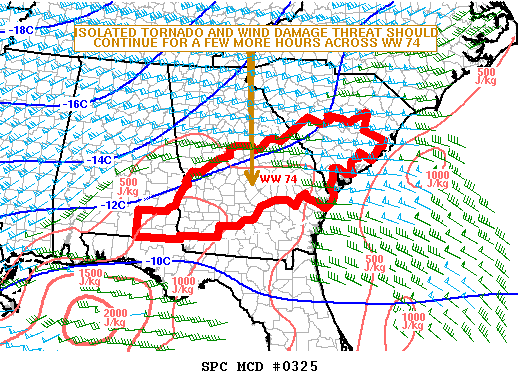 NOAA Storm Prediction Center Mesoscale Discussion 325