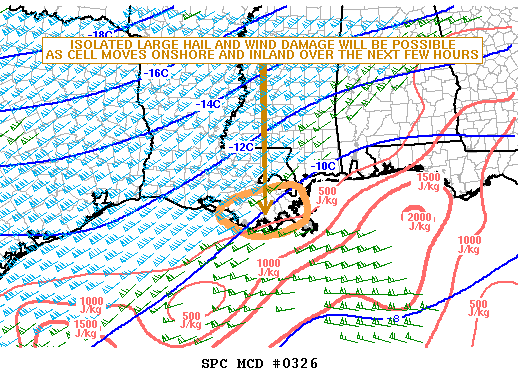 NOAA Storm Prediction Center Mesoscale Discussion 326