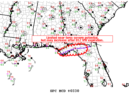 NOAA Storm Prediction Center Mesoscale Discussion 330