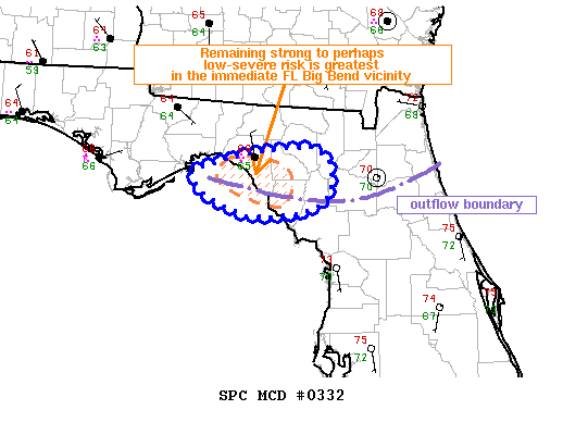 NOAA Storm Prediction Center Mesoscale Discussion 332