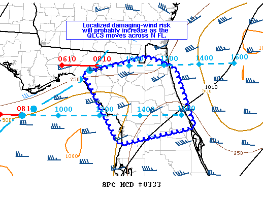 NOAA Storm Prediction Center Mesoscale Discussion 333