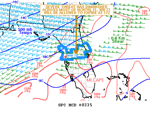 NOAA Storm Prediction Center Mesoscale Discussion 335