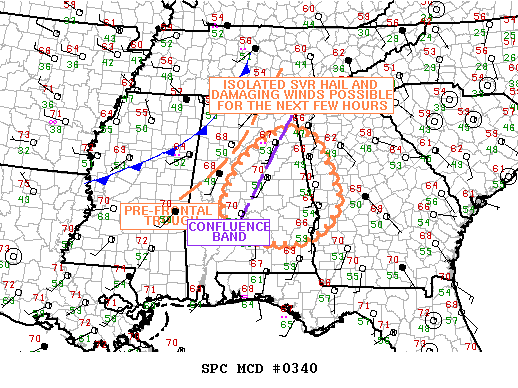 NOAA Storm Prediction Center Mesoscale Discussion 340