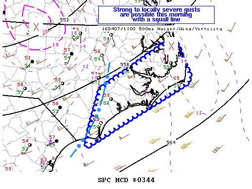 NOAA Storm Prediction Center Mesoscale Discussion 344