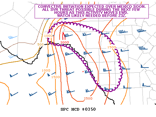 NOAA Storm Prediction Center Mesoscale Discussion 350