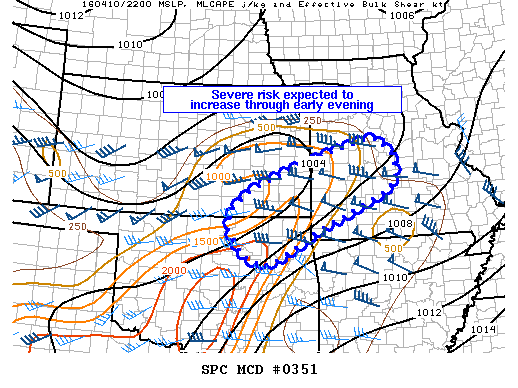 NOAA Storm Prediction Center Mesoscale Discussion 351