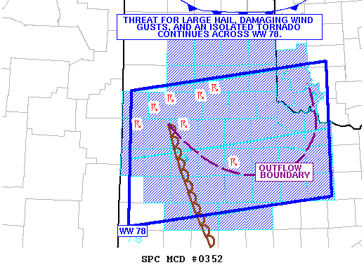 NOAA Storm Prediction Center Mesoscale Discussion 352